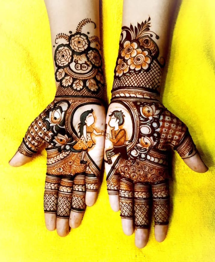 Bridal feet mehndi traditional — Vizag work 6