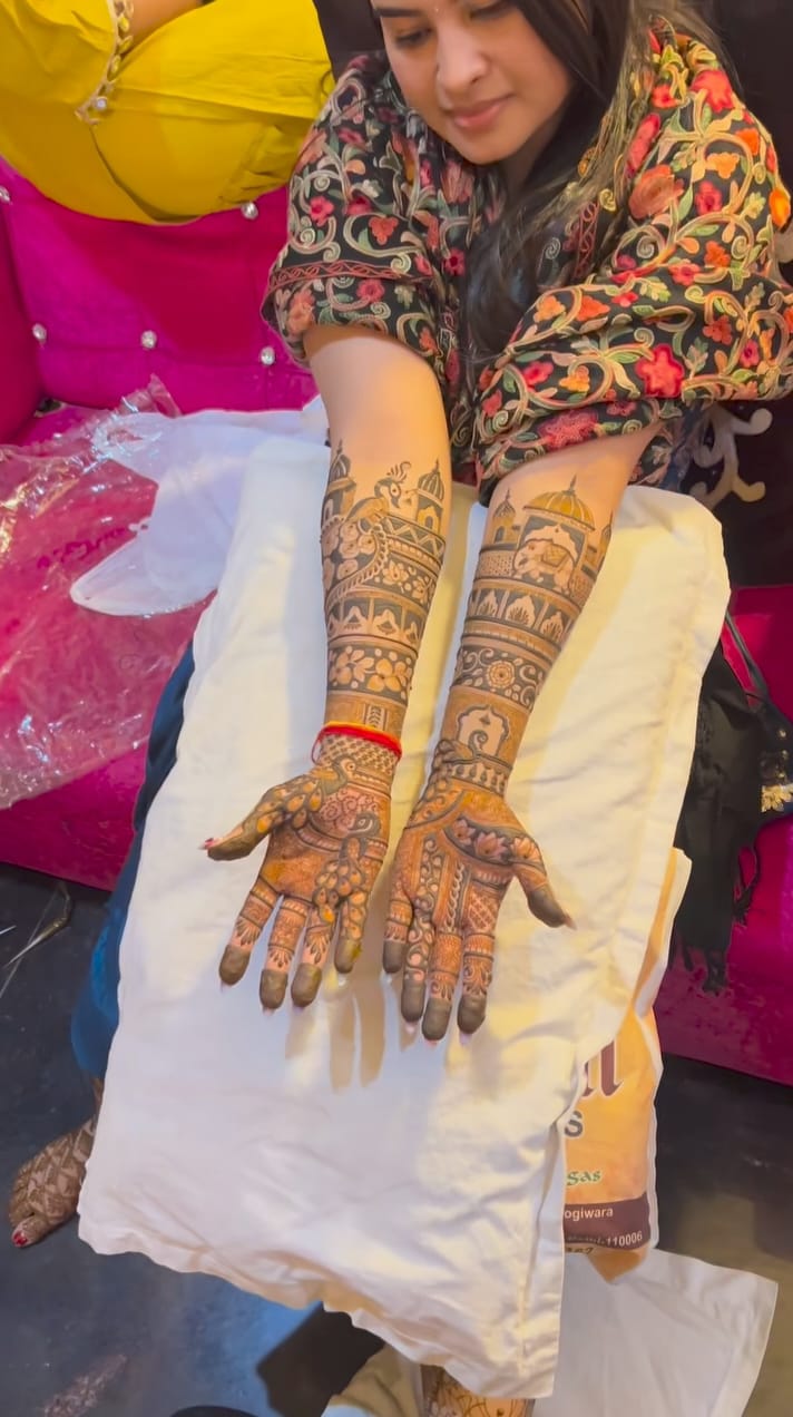 Bridal mehndi — intricate Indian bridal henna on both hands
